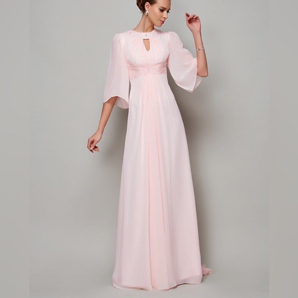 Pink long dress
